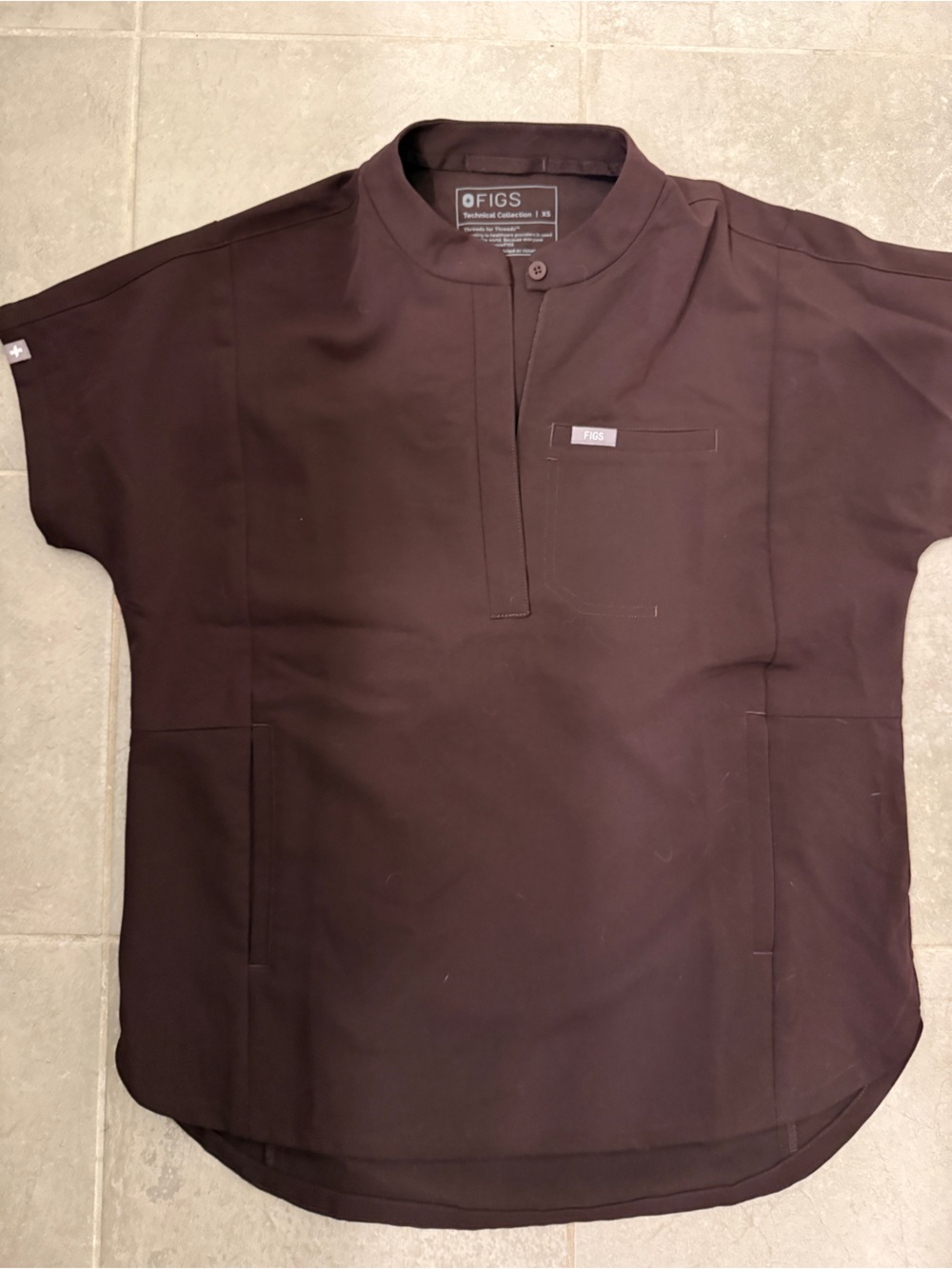 FIGS Scrub Top - Montex - Espresso